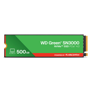 Western Digital Green WD SN3000 NVMe 500 Go M.2 PCI Express 4.0 QLC 3D NAND