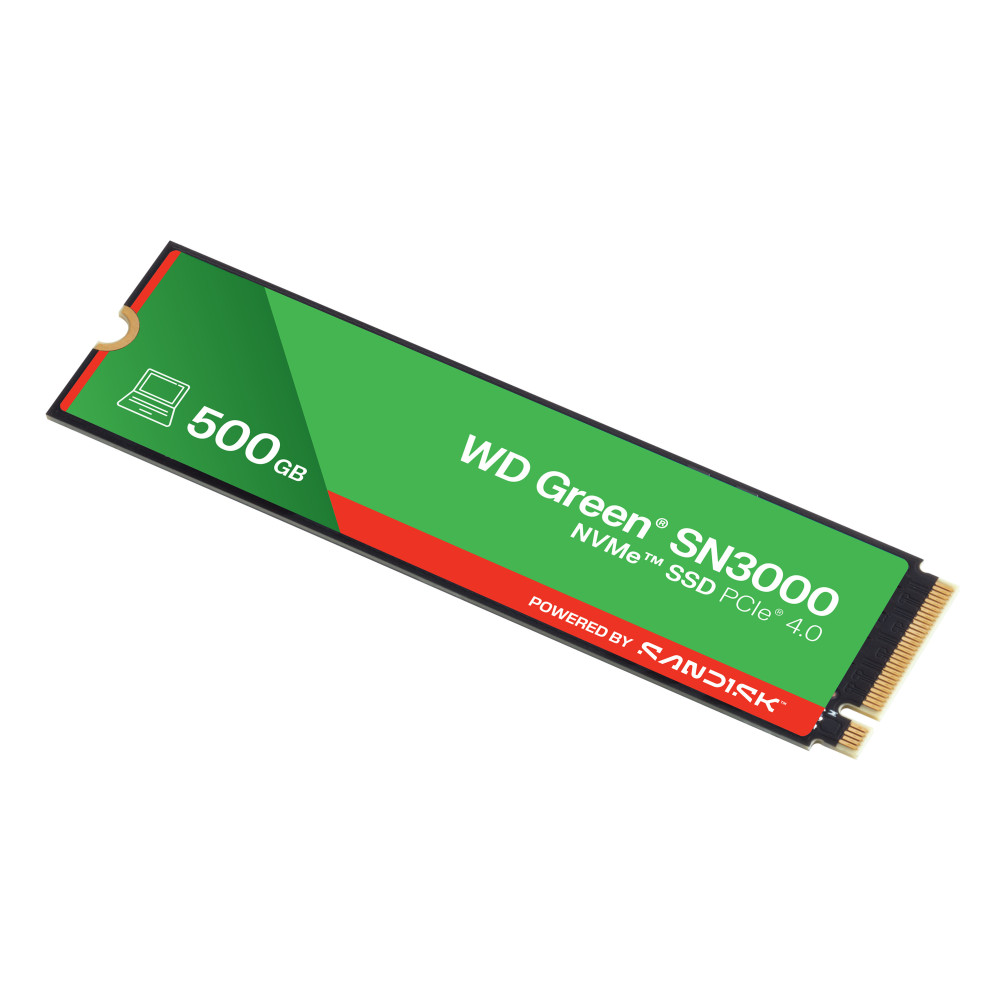 Western Digital Green WD SN3000 NVMe 500 Go M.2 PCI Express 4.0 QLC 3D NAND