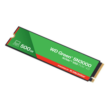 Western Digital Green WD SN3000 NVMe 500 Go M.2 PCI Express 4.0 QLC 3D NAND
