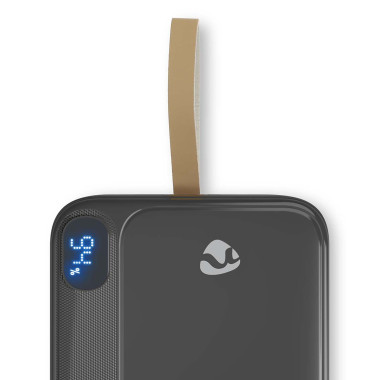 Nedis PBKPD20W325BK banque d'alimentation électrique Lithium Polymère (LiPo) 10000 mAh Noir