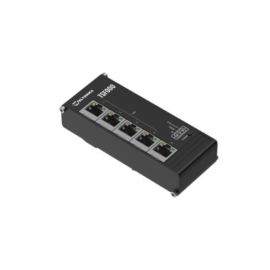 Teltonika TSF000 Non-géré Fast Ethernet (10 100) Connexion Ethernet, supportant l'alimentation via ce port (PoE) Bureau Noir
