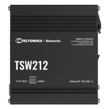 Teltonika TSW212 Géré L2 Gigabit Ethernet (10 100 1000) Noir