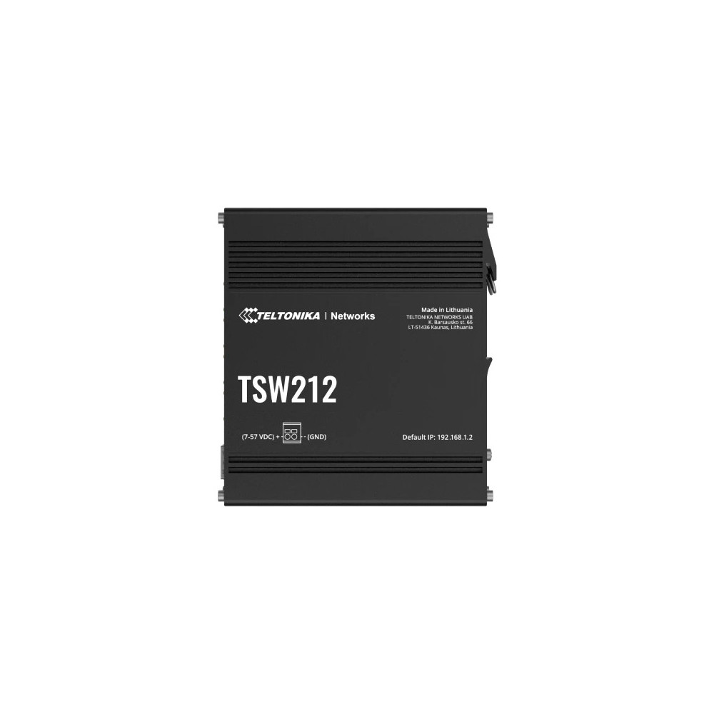 Teltonika TSW212 Géré L2 Gigabit Ethernet (10 100 1000) Noir