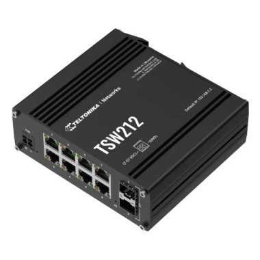 Teltonika TSW212 Géré L2 Gigabit Ethernet (10 100 1000) Noir