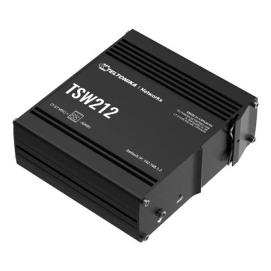 Teltonika TSW212 Géré L2 Gigabit Ethernet (10 100 1000) Noir