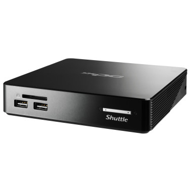 Shuttle XPC nano NS02EV2 PC poste de travail Rockchip RK3368 2 Go DDR3L-SDRAM 16 Go eMMC Android 8.1 Nettop Mini PC Noir