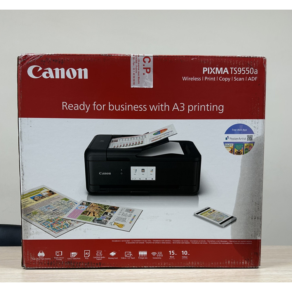 Canon PixMa TS-9550A Black impression A3 | ECP Grossiste informatique