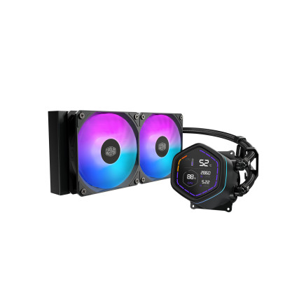 Cooler Master MasterLiquid Core Nex Digital Processeur Kit de refroidissement du liquide 12 cm Noir 1 pièce(s)