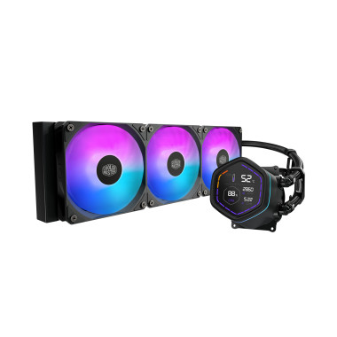 Cooler Master MasterLiquid Core Nex Digital Processeur Kit de refroidissement du liquide 12 cm Noir 1 pièce(s)
