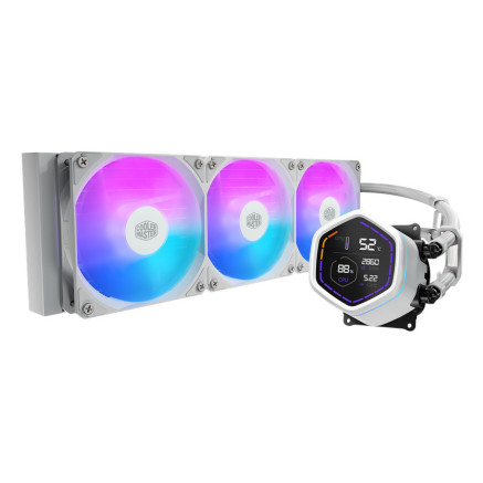 Cooler Master MasterLiquid Core Nex Digital Processeur Kit de refroidissement du liquide 12 cm Blanc