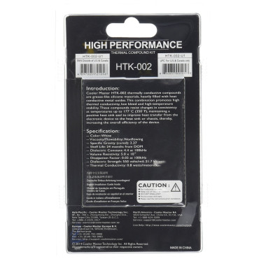 Cooler Master HTK-002 combiné de dissipateurs thermiques Pâte thermique 4,5 W m·K