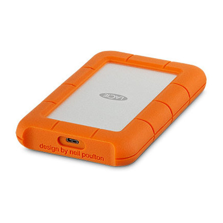 LaCie Rugged USB-C disque dur externe 4 To 5400 tr min 2.5" USB Type-C 3.2 Gen 1 (3.1 Gen 1) Orange, Argent