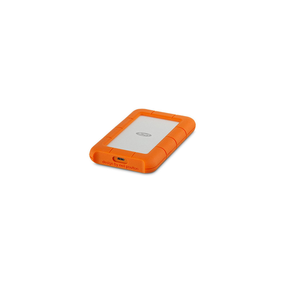 LaCie Rugged USB-C disque dur externe 4 To 5400 tr min 2.5" USB Type-C 3.2 Gen 1 (3.1 Gen 1) Orange, Argent