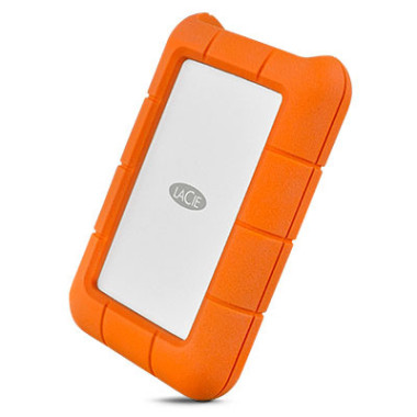 LaCie Rugged USB-C disque dur externe 4 To 5400 tr min 2.5" USB Type-C 3.2 Gen 1 (3.1 Gen 1) Orange, Argent