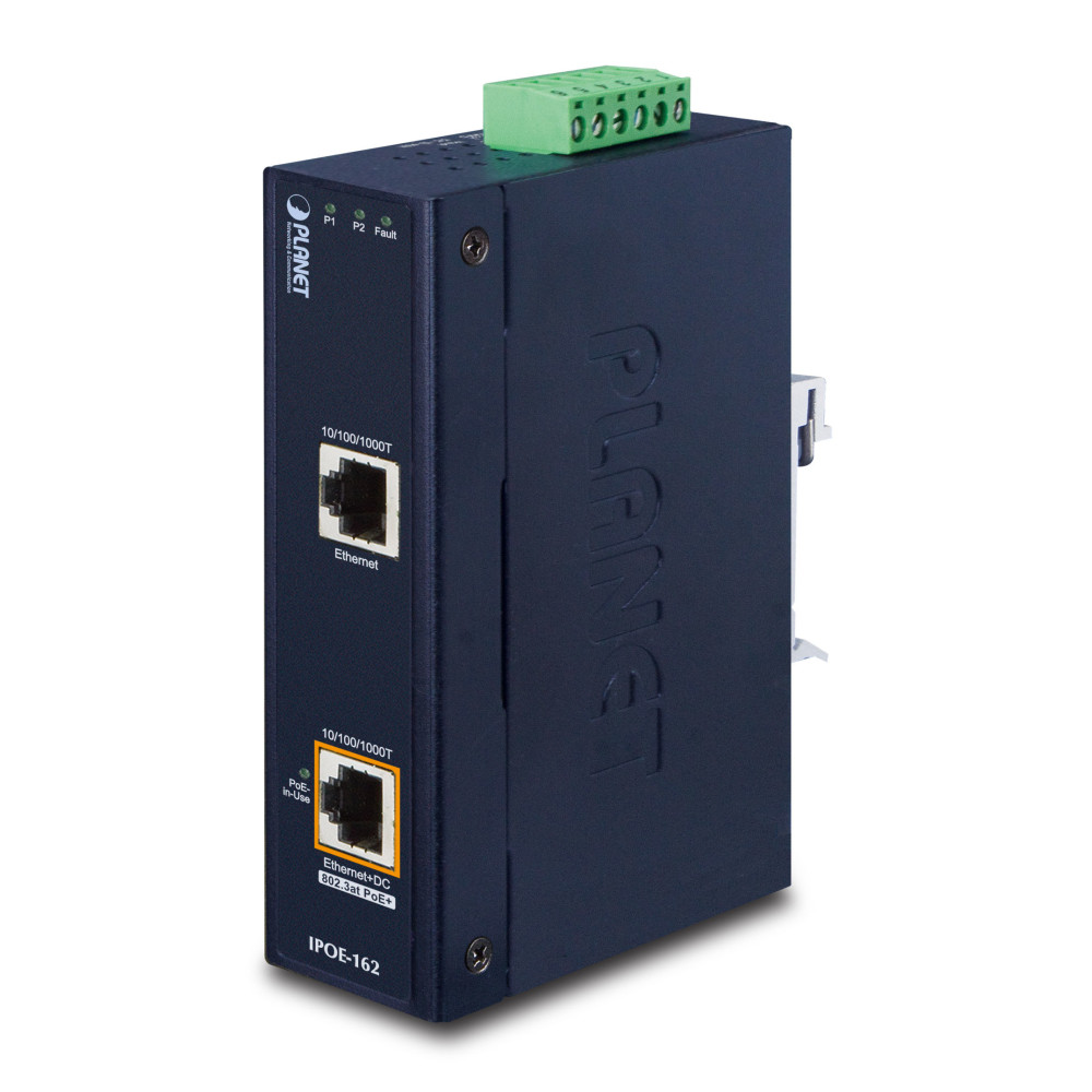 PLANET IPOE-162 commutateur réseau Gigabit Ethernet (10 100 1000) Connexion Ethernet, supportant l'alimentation via ce port
