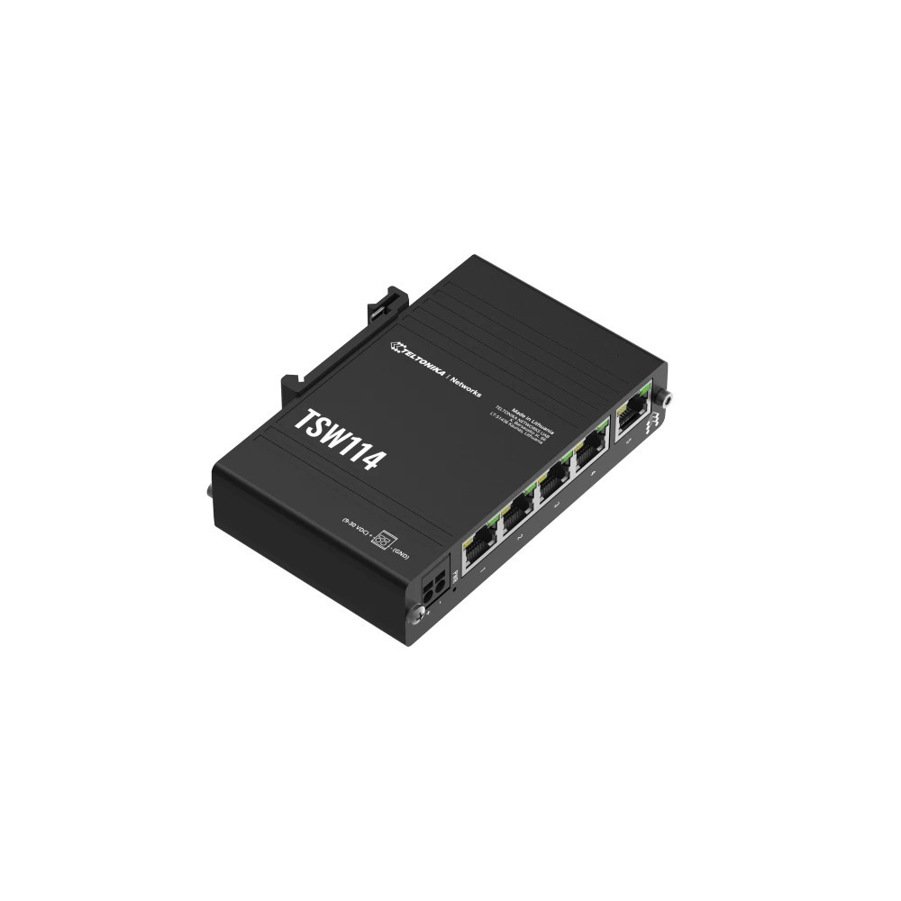 Teltonika TSW114000000 commutateur réseau Non-géré Gigabit Ethernet (10 100 1000) Noir