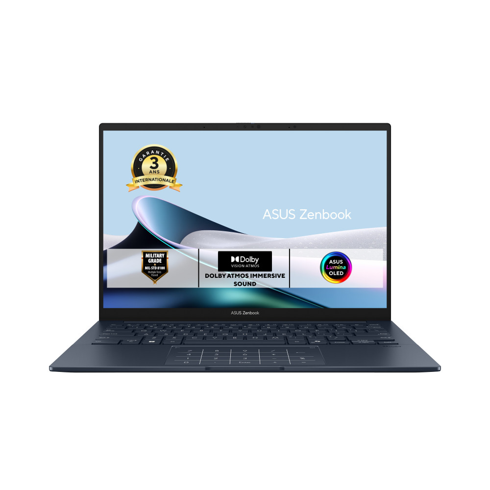 ASUS Zenbook 14 UX3405CA-DICQD1120X Intel Core Ultra 5 225H Ordinateur portable 35,6 cm (14") WUXGA 16 Go LPDDR5x-SDRAM 512 Go