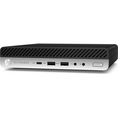 HP EliteDesk 705 G4 AMD A6 A6-9500E 8 Go DDR4-SDRAM 500 Go HDD Mini PC Noir