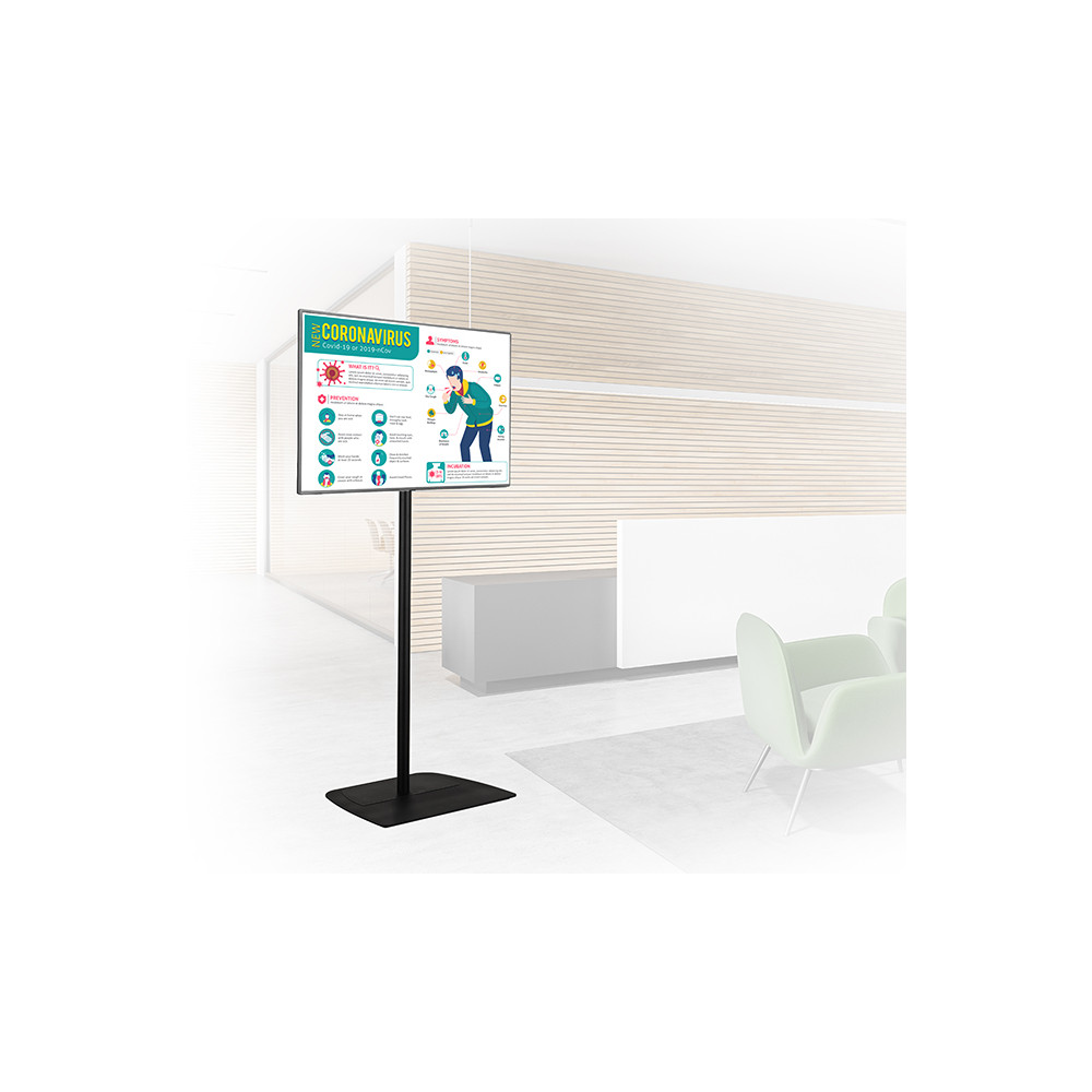 B-Tech BT8572 139,7 cm (55") Sol Noir | ECP Grossiste informatique