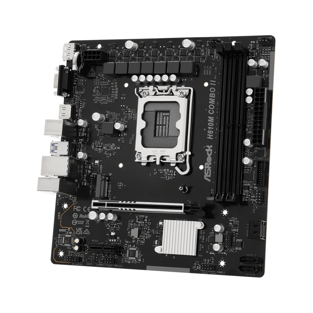 Bundle ASRock H610M-Combo II + CPU Intel Core i3 14100 (Tray) + SSD WD SN3000 500 Go