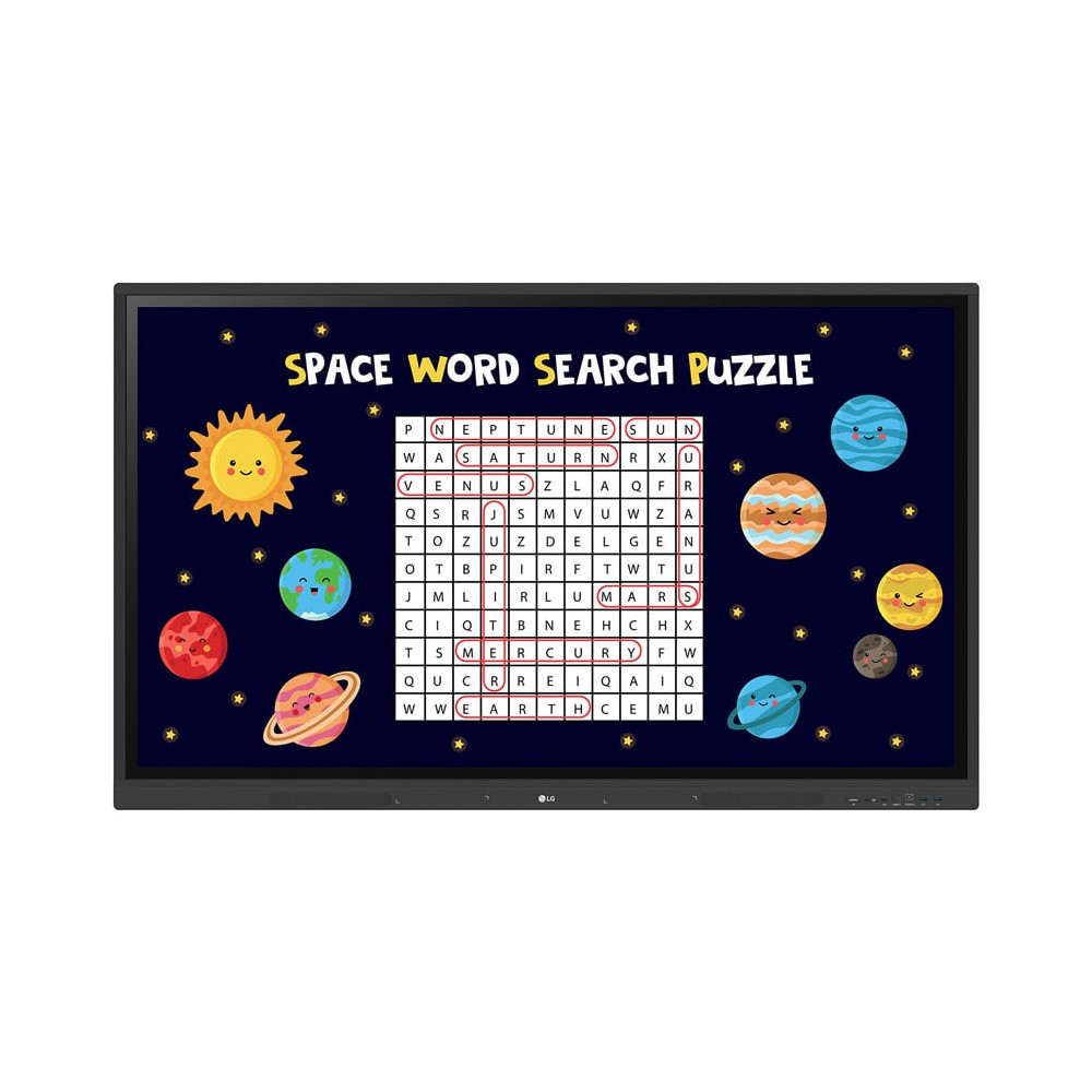 LG 86TR3DK-B tableau blanc interactif 2,18 m (86") 3840 x 2160 pixels Écran tactile Noir