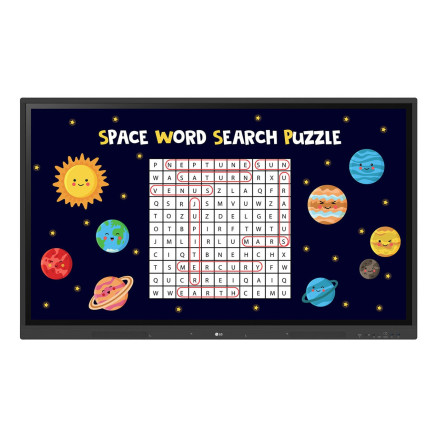 LG 65TR3DK-B tableau blanc interactif 165,1 cm (65") 3840 x 2160 pixels Écran tactile Noir