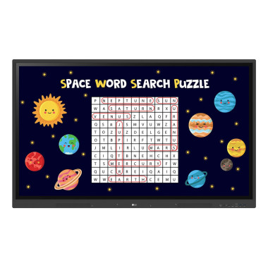 LG 65TR3DK-B tableau blanc interactif 165,1 cm (65") 3840 x 2160 pixels Écran tactile Noir