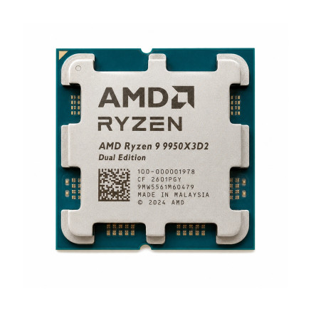 AMD Ryzen 9 9950X3D2 Dual Edition processeur 4,3 GHz 192 Mo L3 Plateau