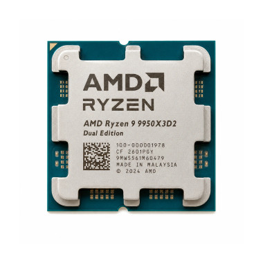 AMD Ryzen 9 9950X3D2 Dual Edition processeur 4,3 GHz 192 Mo L3 Plateau