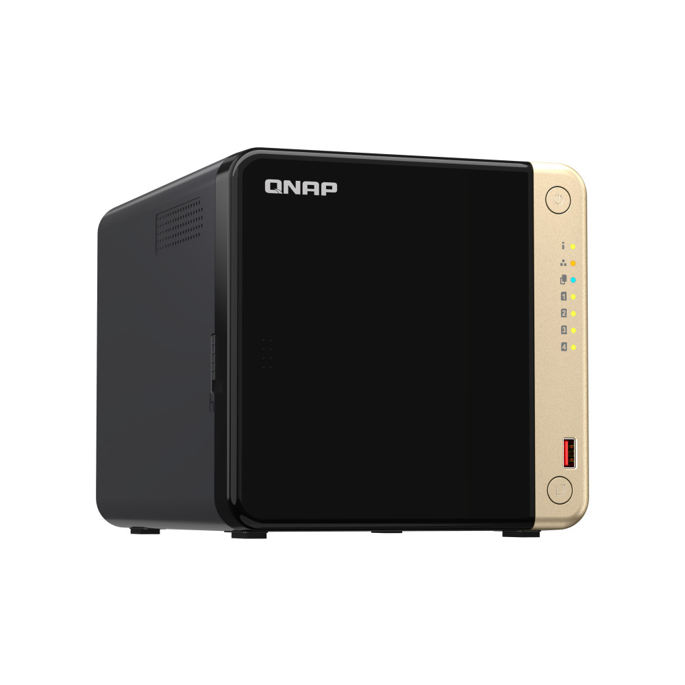 QNAP TS-464 NAS Tower Intel® Celeron® N5095 8 Go DDR4 0 To QNAP QTS Noir