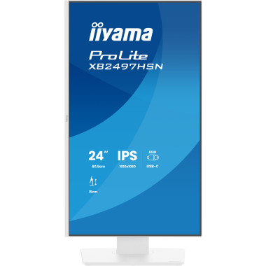 iiyama ProLite XB2497HSN-W1 écran plat de PC 60,5 cm (23.8") 1920 x 1080 pixels Full HD LED Blanc