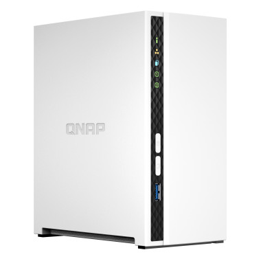 QNAP TS-233 serveur de stockage NAS Tower ARM Cortex-A55 2 Go 0 To QNAP QTS Blanc