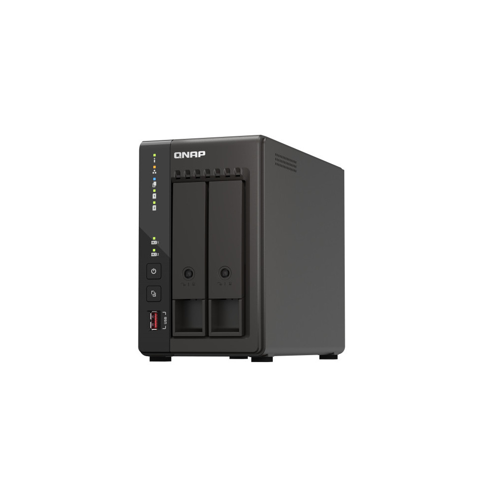 QNAP TS-253E NAS Tower Intel® Celeron® J6412 8 Go 0 To QNAP QTS Noir