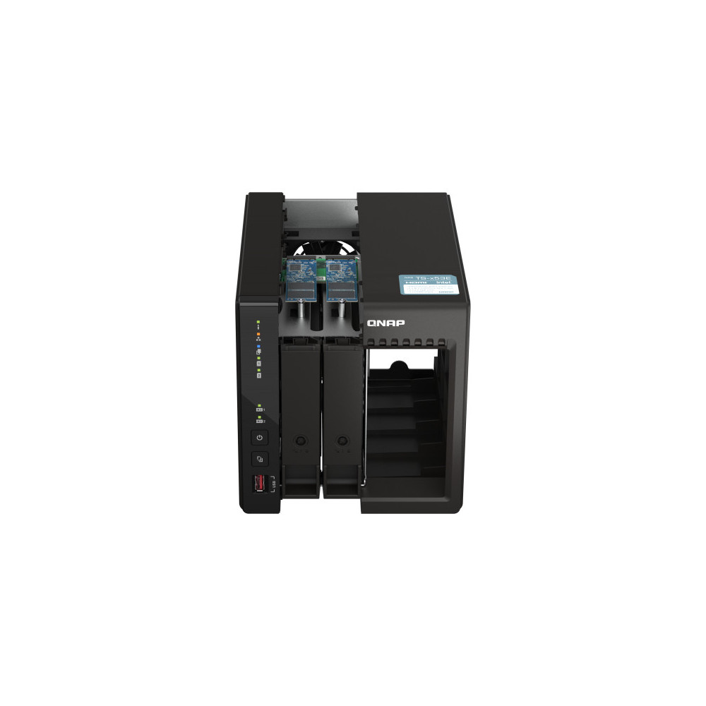 QNAP TS-253E NAS Tower Intel® Celeron® J6412 8 Go 0 To QNAP QTS Noir