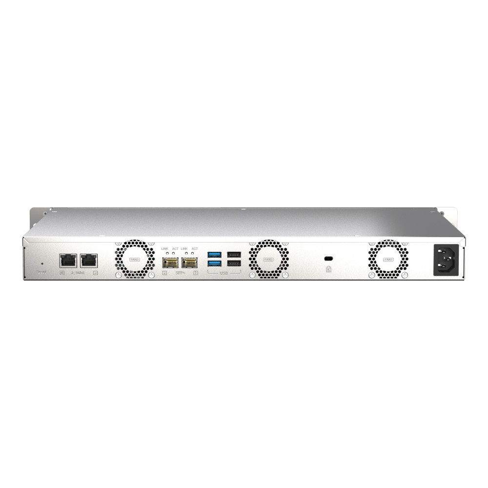 QNAP TS-435XEU NAS Rack (1 U) Marvell CN9131 4 Go DDR4 0 To QNAP QTS Noir, Gris