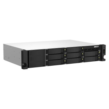 QNAP TS-864EU NAS Rack (2 U) Intel® Celeron® 8 Go DDR4 0 To QNAP Turbo System Noir