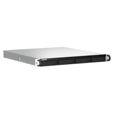 QNAP TS-464U NAS Rack (1 U) Intel® Celeron® N5095 8 Go DDR4 0 To QNAP Turbo System Aluminium, Noir