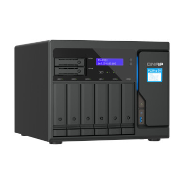 QNAP TS-855X SAN Tower Intel Atom® C5125 8 Go DDR4 0 To QNAP QTS Noir