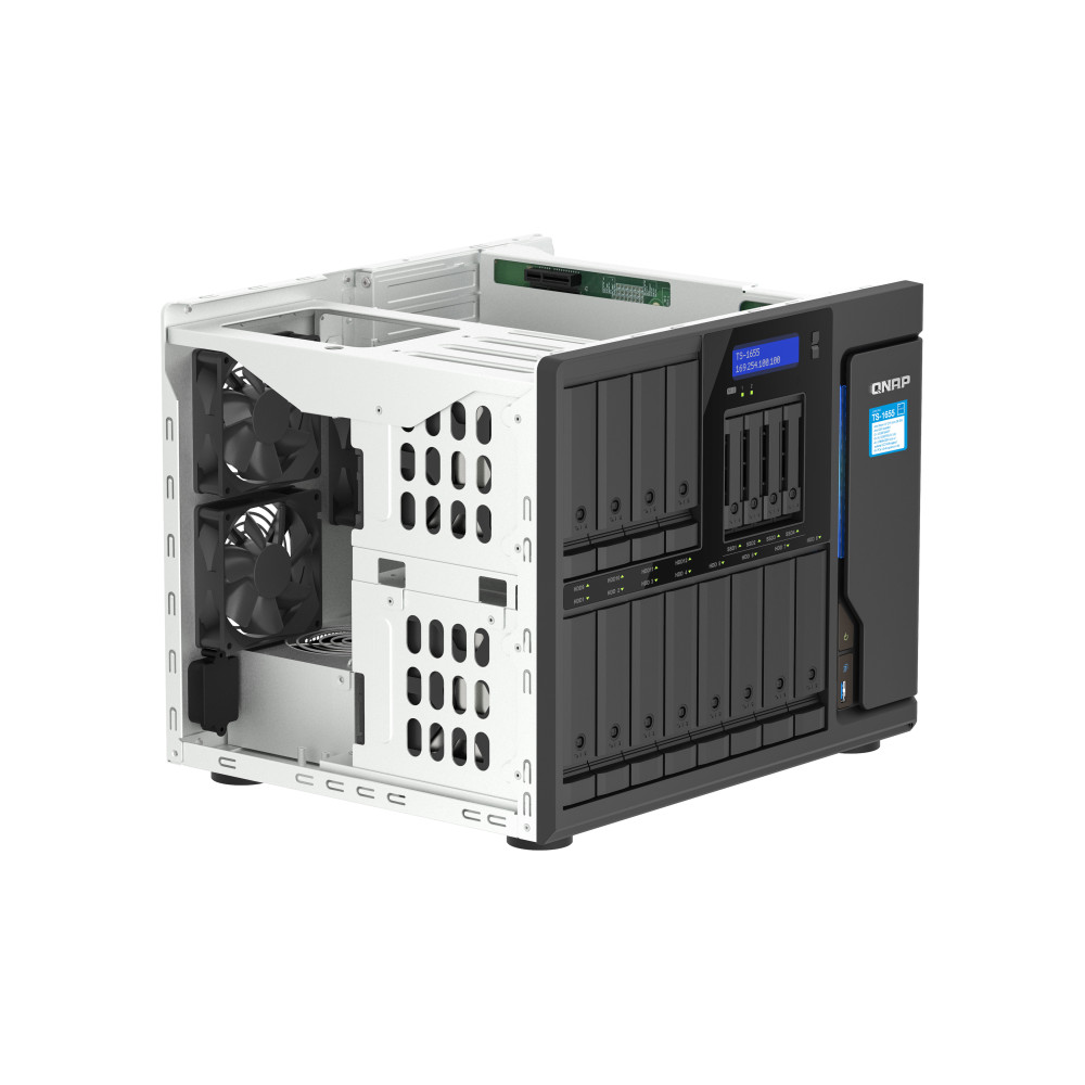 QNAP TS-1655 NAS Tower Intel Atom® C5125 8 Go DDR4 0 To QNAP Turbo System Noir