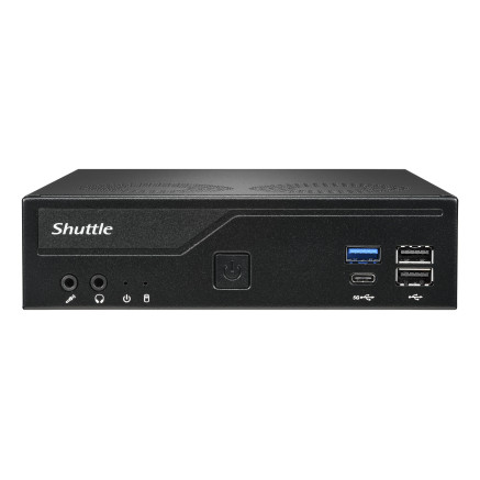Shuttle XPС slim DH610V2 barebone PC  poste de travail 1,35L mini PC Noir Intel H610 LGA 1700