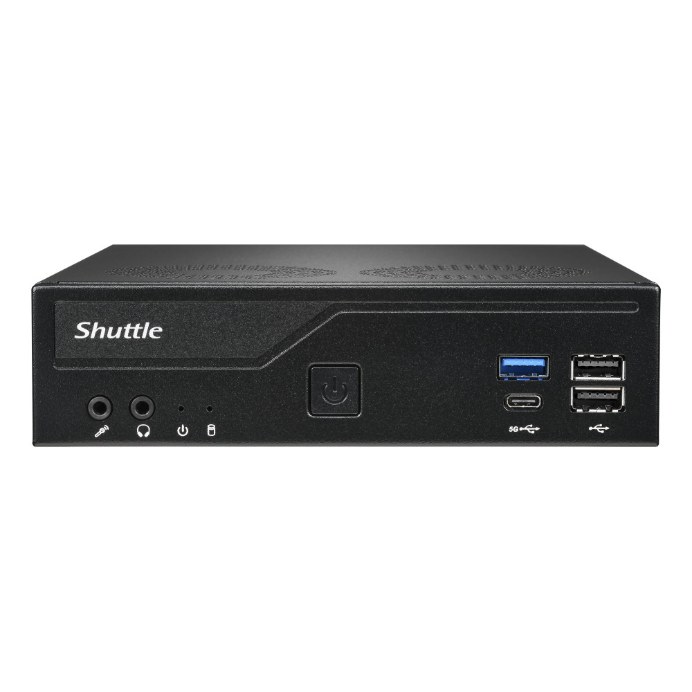Shuttle XPС slim DH610V2 barebone PC  poste de travail 1,35L mini PC Noir Intel H610 LGA 1700