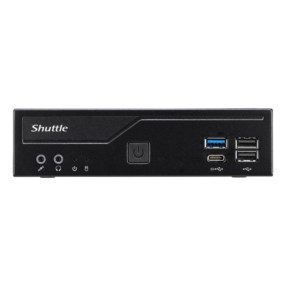 Shuttle XPС slim DH610V2 barebone PC  poste de travail 1,35L mini PC Noir Intel H610 LGA 1700