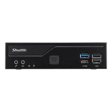 Shuttle XPС slim DH610V2 barebone PC  poste de travail 1,35L mini PC Noir Intel H610 LGA 1700