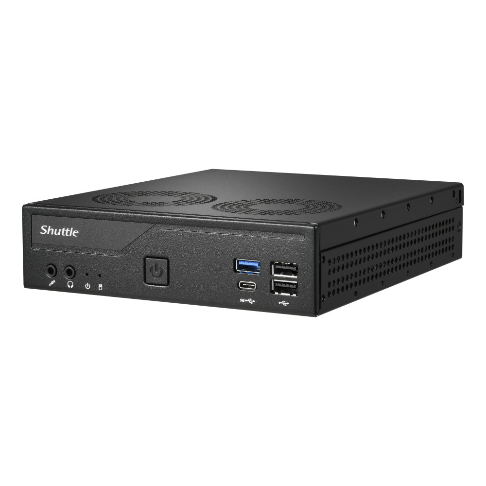 Shuttle XPС slim DH610V2 barebone PC  poste de travail 1,35L mini PC Noir Intel H610 LGA 1700