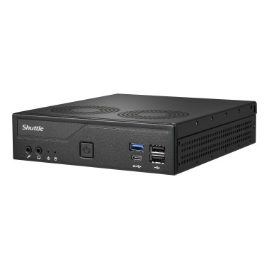 Shuttle XPС slim DH610V2 barebone PC  poste de travail 1,35L mini PC Noir Intel H610 LGA 1700