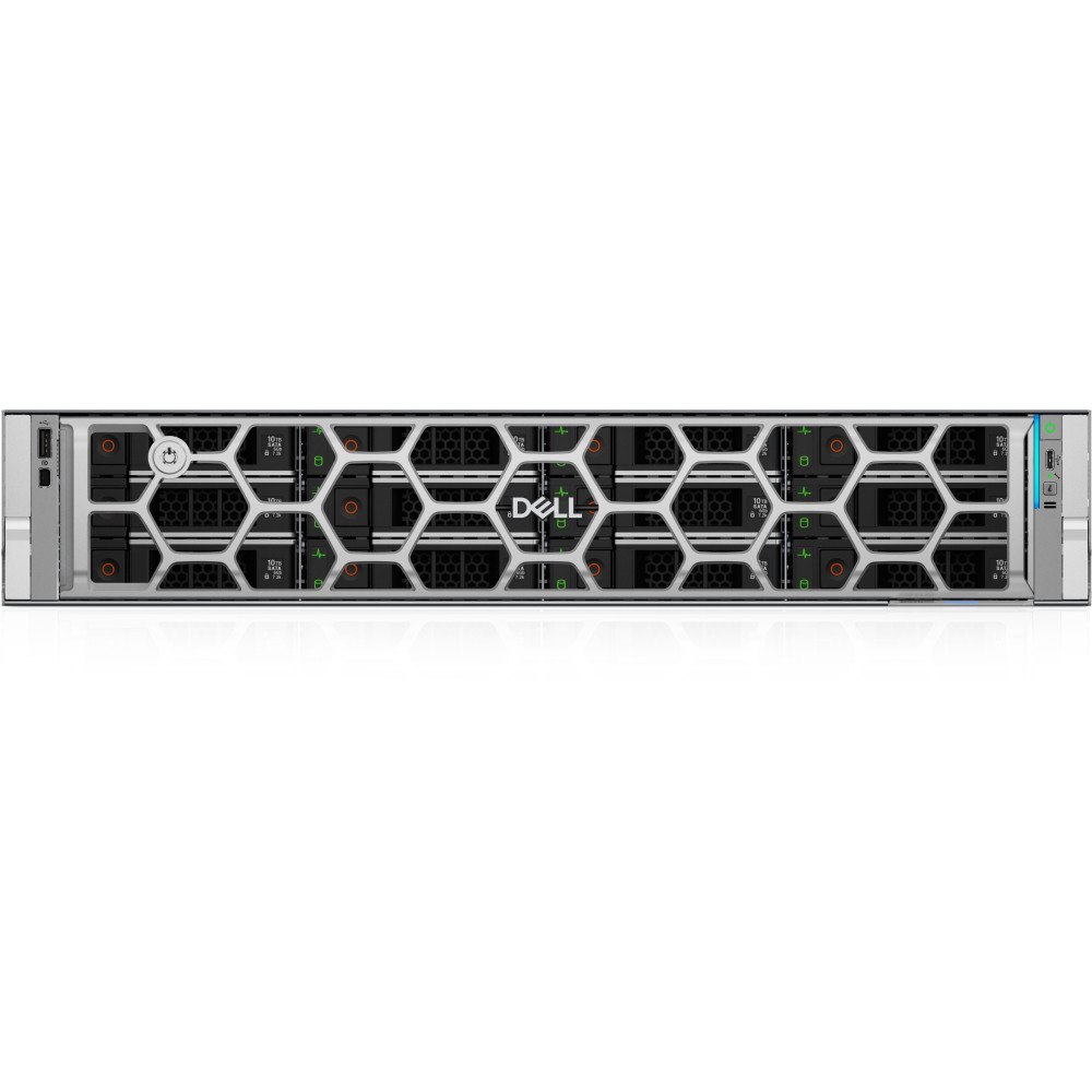 DELL R570 serveur 1,92 To Rack (2 U) Intel Xeon 6 6517P 3,2 GHz 32 Go DDR5-SDRAM 1100 W