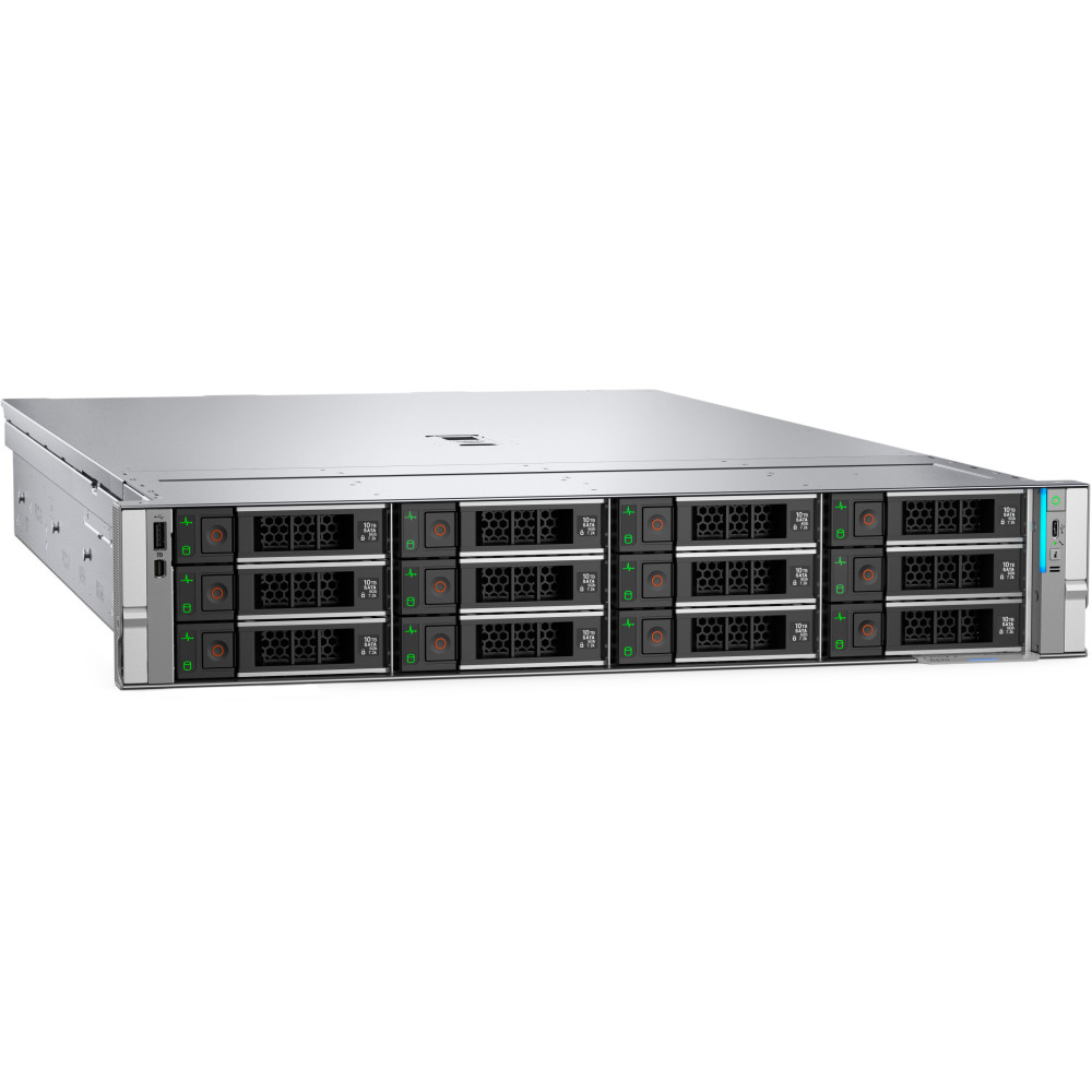 DELL R570 serveur 1,92 To Rack (2 U) Intel Xeon 6 6517P 3,2 GHz 32 Go DDR5-SDRAM 1100 W