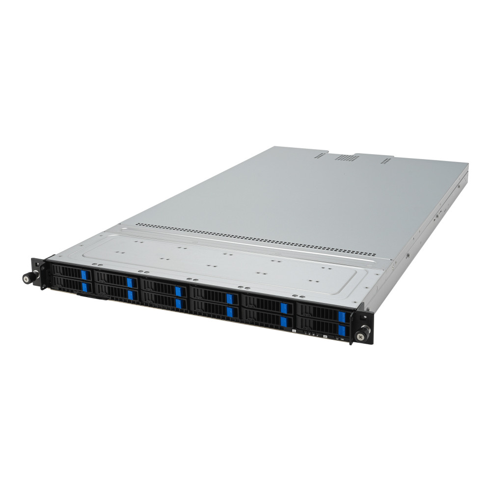 ASUS RS501A-E12-RS12U LGA 6096 Rack (1 U) Noir, Argent