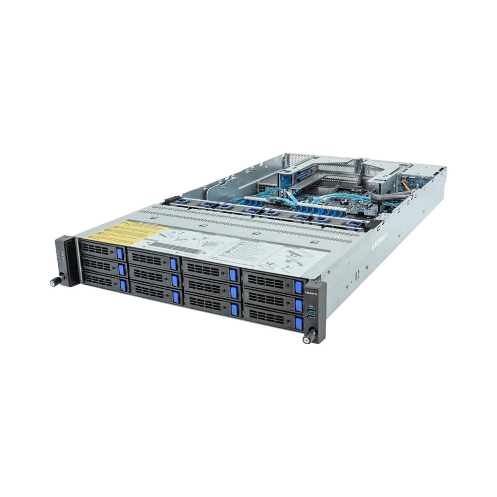 GIGABYTE R283-S94-AAH1 Intel C741 LGA 4677 (Socket E) Rack (2 U) Noir, Acier