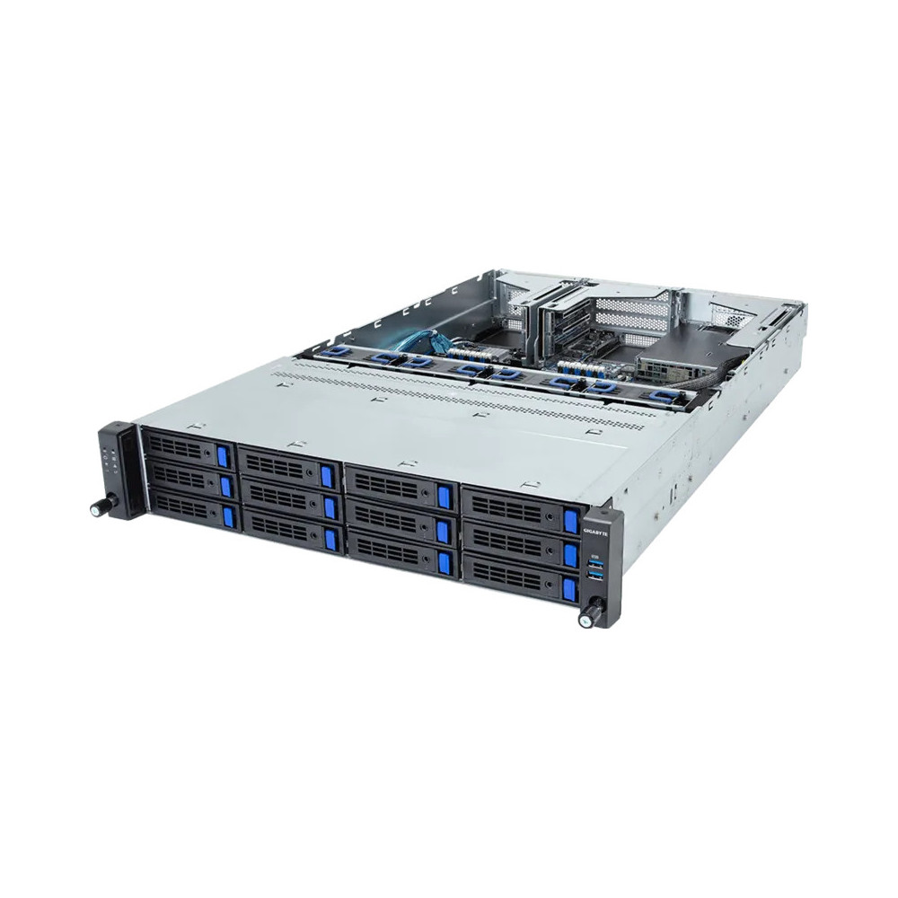 GIGABYTE R263-S30-AAH2 Intel C741 LGA 4677 (Socket E) Rack (2 U) Noir, Gris